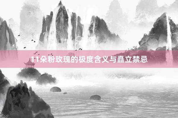 11朵粉玫瑰的极度含义与矗立禁忌